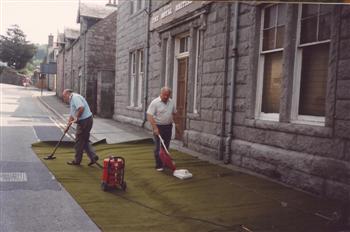 Billy Wood and Tommy Henderson Hoovering
