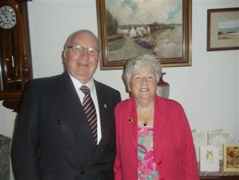 Tommy and Phemie Henderson on their Golden Wedding